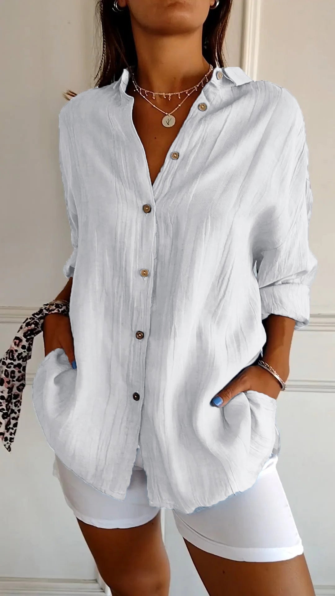 Damen Button Down Hemd | Sommer