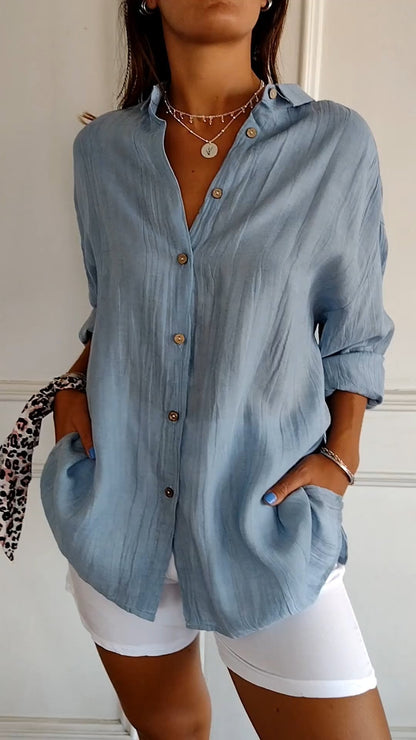 Damen Button Down Hemd | Sommer